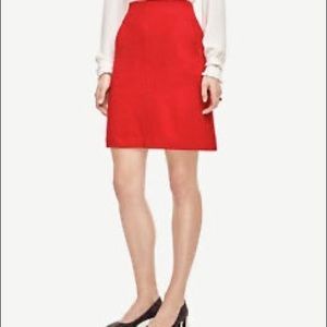 Ann Taylor Red Skirt